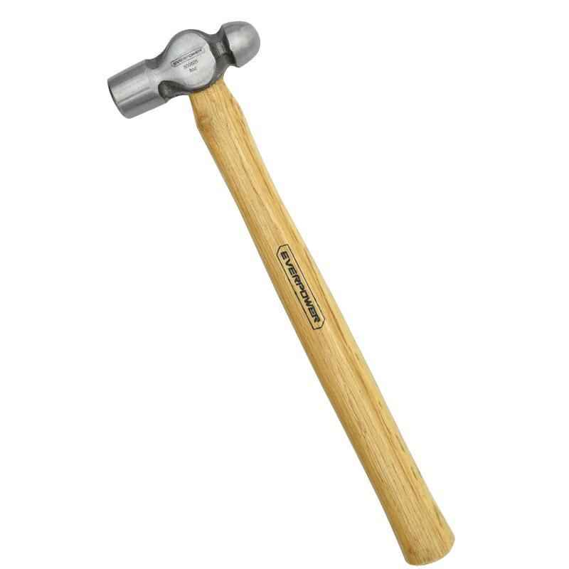 AiWeiBoEr Wooden Handle Round Head Hammer 8 oz