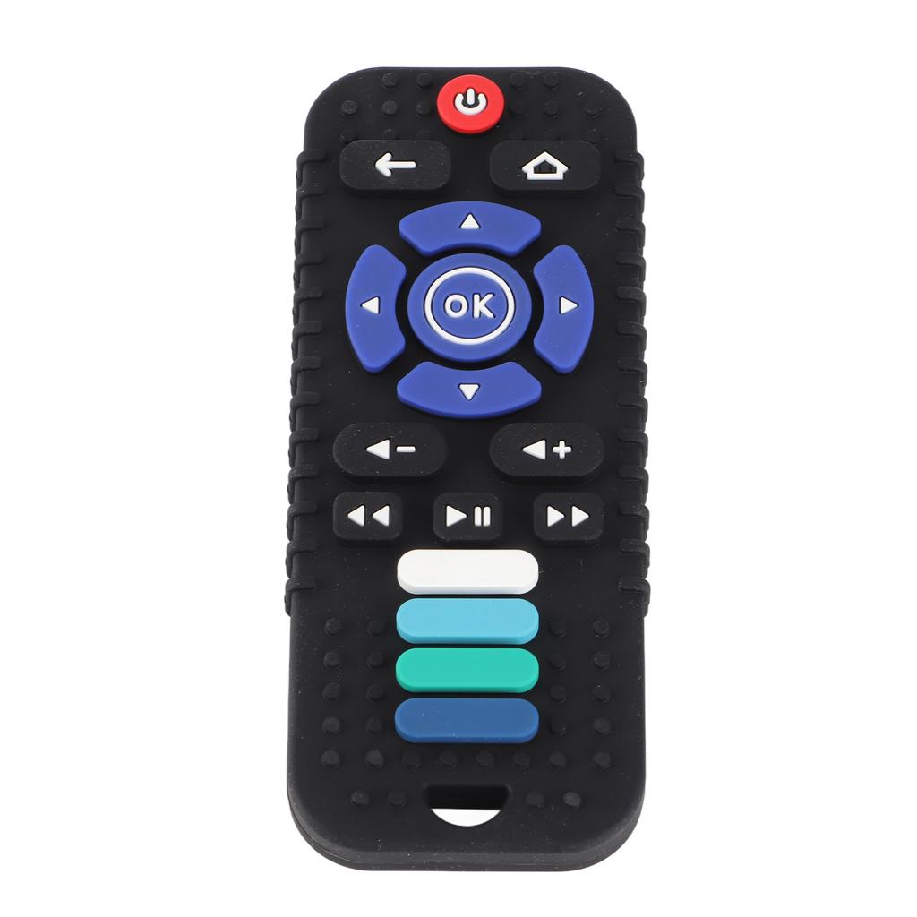 Baby Control Teething Toy TV Control Shape Silicone Teething Toy for Infants Toddlers Black