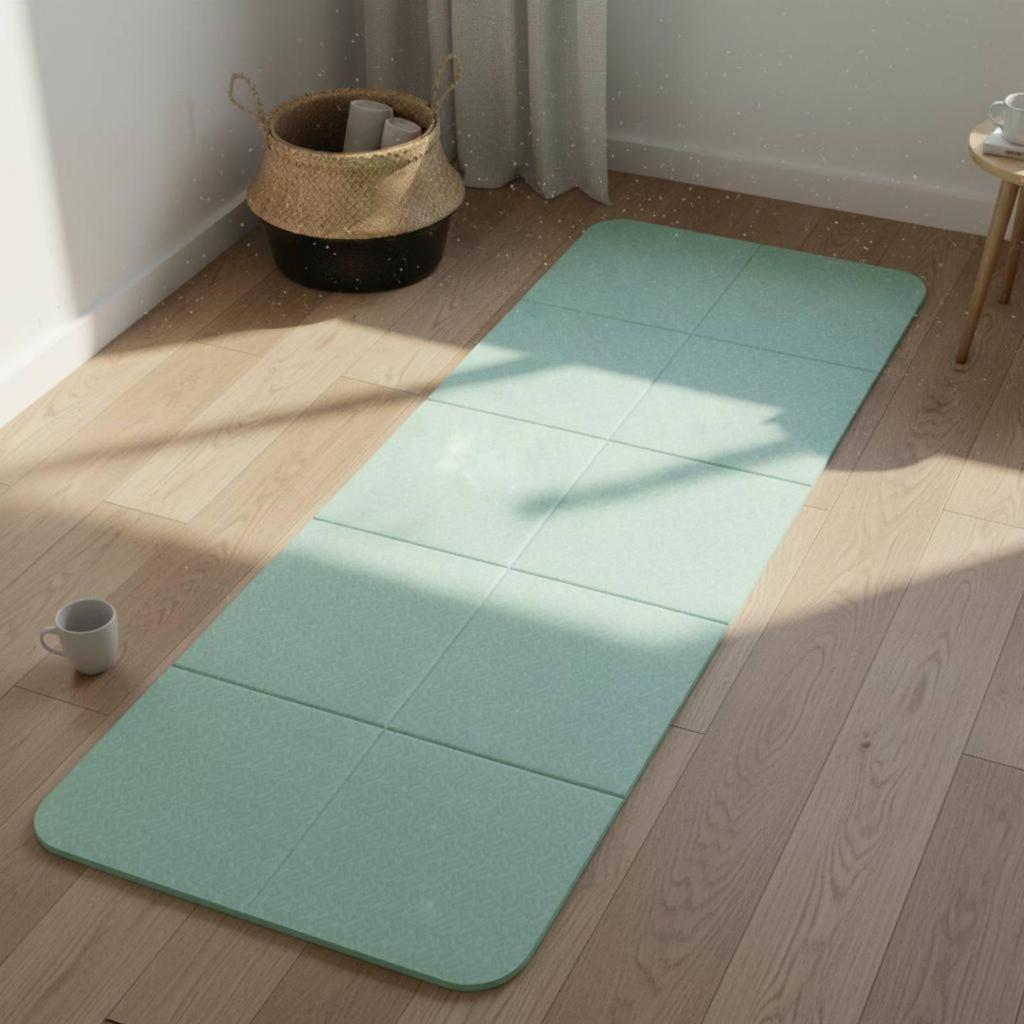 Faltbare Trainingsmatte Reisefreundlich Rutschfeste Yogamatte