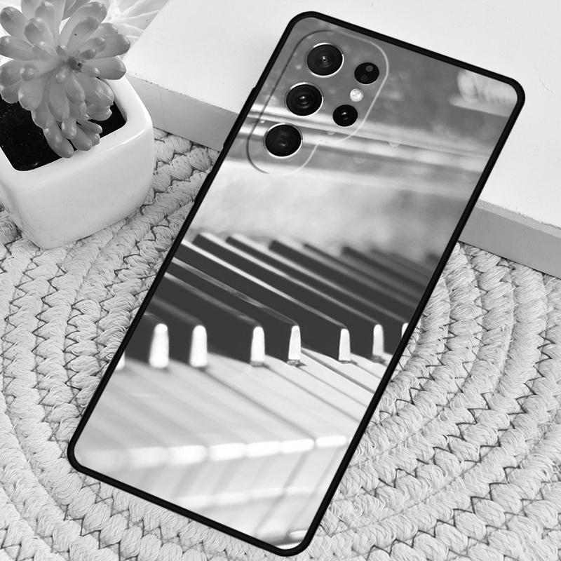 Piano Keys Music TPU Phone Case For Samsung Galaxy Note 10 Pro S26 S25 S24 S23 S22 Ultra Plus S21 FE S20 Shockproof Cover