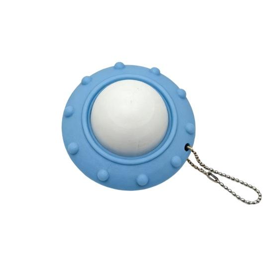 Decompression Toy Compact Size Flying Saucer Clicker Charm Key Chain with Tactile Feedback Stress Relief Quiet Fidget Toy