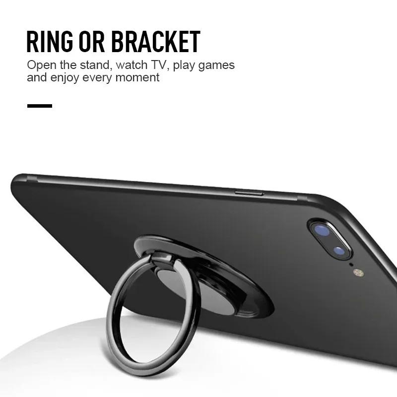 360 Grad drehbarer Fingerring Handyhalter für IPhone Samsung Xiaomi Huawei Halterung Kleber auf der Rückseite Magnetisch Kabelloses Laden-freundlich