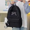 Mochila Bordada con Lazo Bolsa Portátil Gran Capacidad Mochilas Mujer Ligera Viaje Bolsas Bolsas para Mujer Estudiantes Mochila