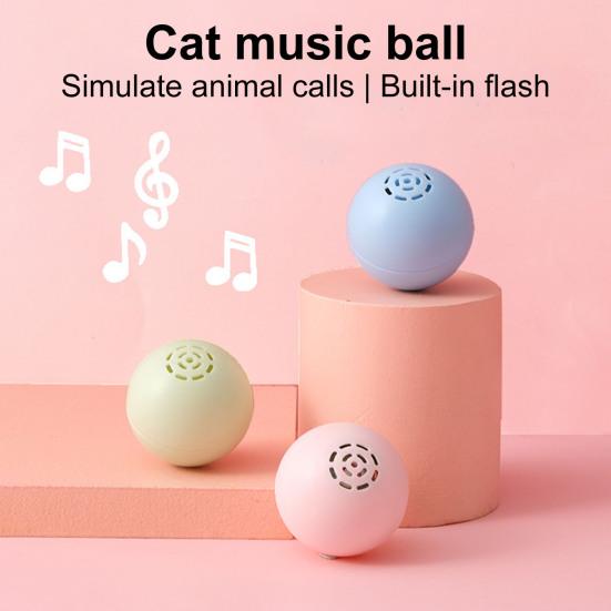 

Писклявая игрушка для кошек, устойчивая к укусам, встроенный звук, снимает скуку, тизер для кошек, мячик для котят, игрушка, товары для домашних животных