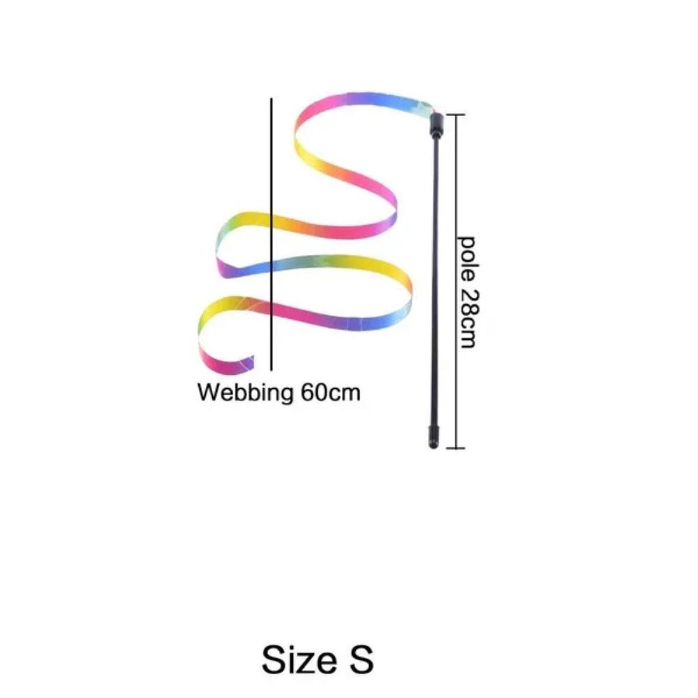 

Интерактивные игрушки-палочки-радуги для кошек, интерактивная палочка-дразнилка для кошек, красочная лента для большинства кошек и котят