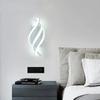 Modern LED Wall Light Curved Spiral Wall Sconce Lamp for Living Room Bedroom Bedside Aisle Home Decor Indoor Lighting Fixtures