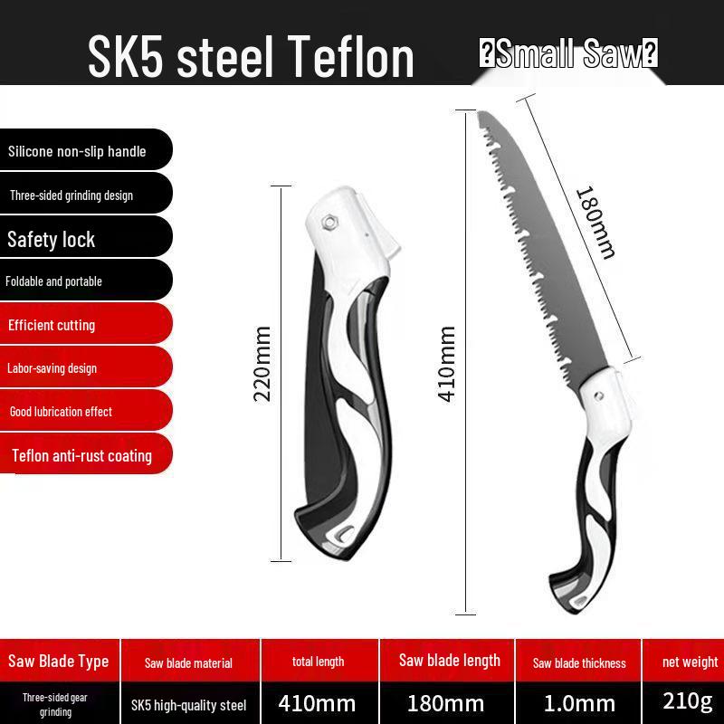 Compact Folding Hand Saw for Gardening and Pruning