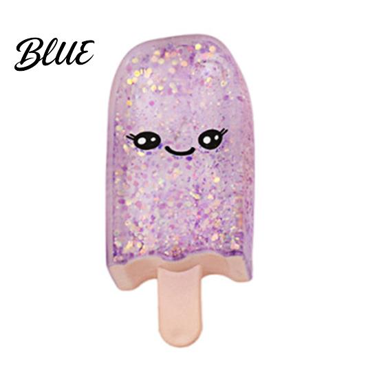 Glitter Ice Stick Toy 1/4Pcs Stress Relief Smiling Cream Squeeze Slow Rising Clear Fidget Decompression Relaxation Tool Sensory