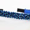 Handmade Beaded Headband Thin Cross Colorful Bead Braided Hairband Hair Rope Women Hair Accessories