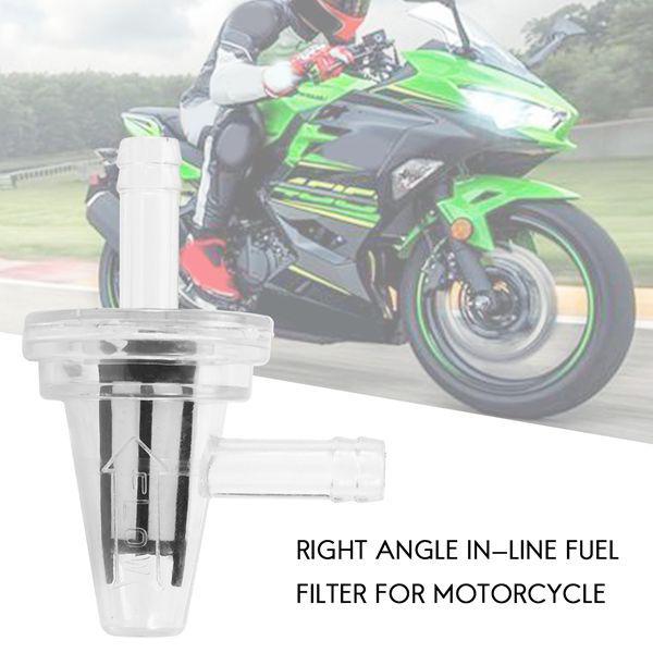 Set of 3 Transparent 90-Degree Fuel Filters for Yamaha Motorcycles