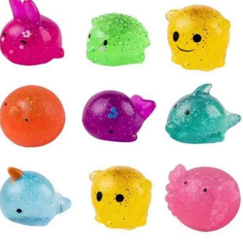 Kawaii Animal Soft Cute Fun Sensoriale Antistress Squeeze Toys Spugnoso Mochi Fidget Toys Appiccicoso Antistress Palla per Bambini
