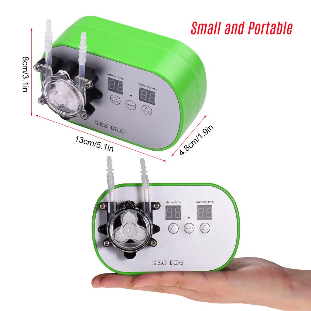 GROTHEN Timed Dosing Peristaltic Pump Metering Pump Smart Watering Device Amount Timing Control with 5 Meter Hose 160ml