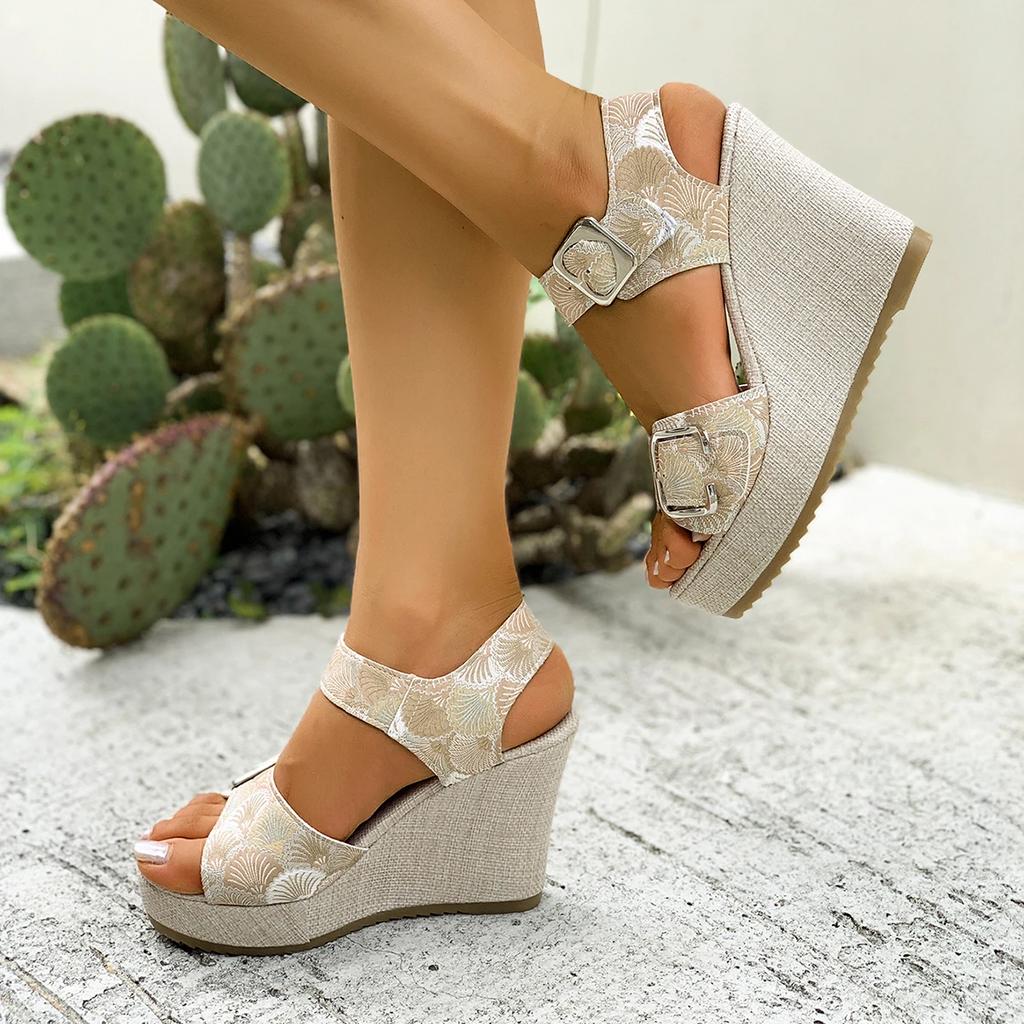 2025 Summer New Women Wedges Sandals Anti-slip Designer Shoes Women Platform Platform Sandals Women Zapatos De Mujer