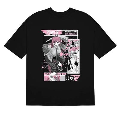 Chainsaw Man Power Blood Fiend T-Shirt - 100% Cotton Anime Shirt with Dynamic Design