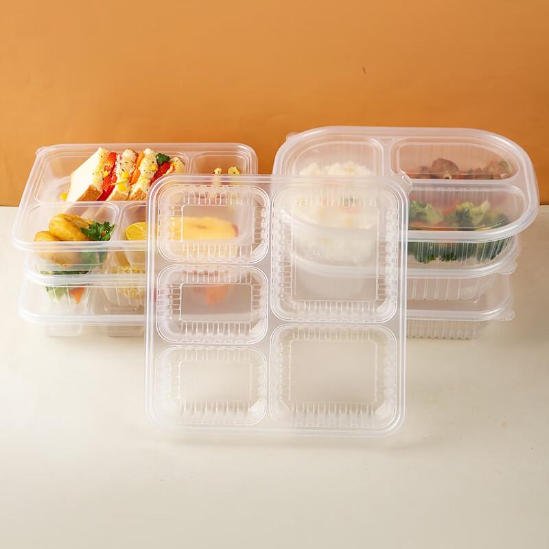 Disposable 5-Compartment Meal Prep Containers