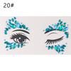 Fashion Colorful 3D Crystal Temporary Tattoo Face Gems Jewels Rhinestone Glitter Adhesive Stickers Festival Body Facial Decor