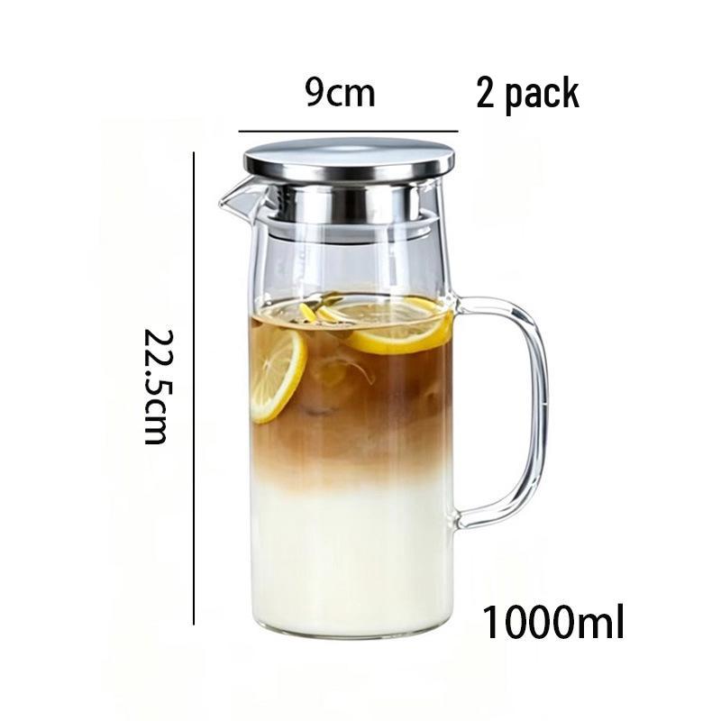 High Capacity Borosilicate Glass Cold Water Kettle and Juice Dispenser