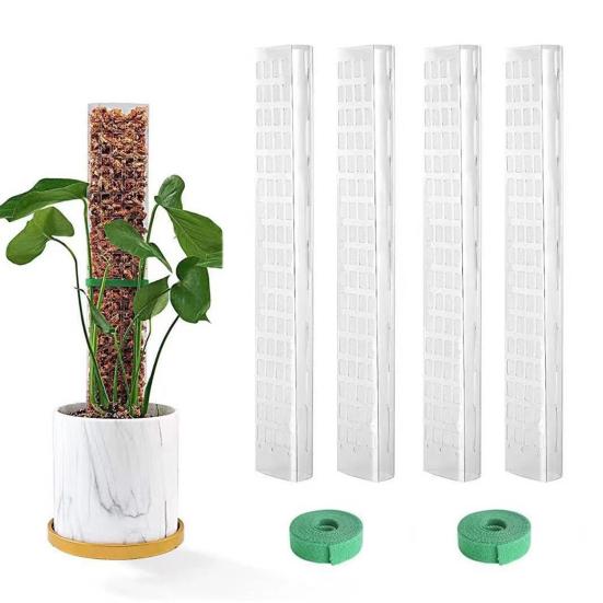 2/4/6Pcs Plant Moss Pole Easy Assembly Climbing Plants Plant Support with Sphagnum Moss Moisture-retaining Plant Support Stake