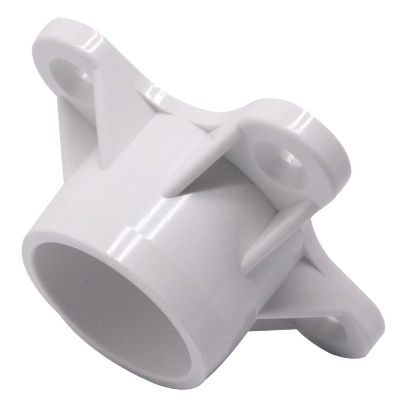 Plastic Flange Caps PVC Pipe End Caps with Screw Holes Flange Connectors Set for Furniture Feet & Storage Rack Projects