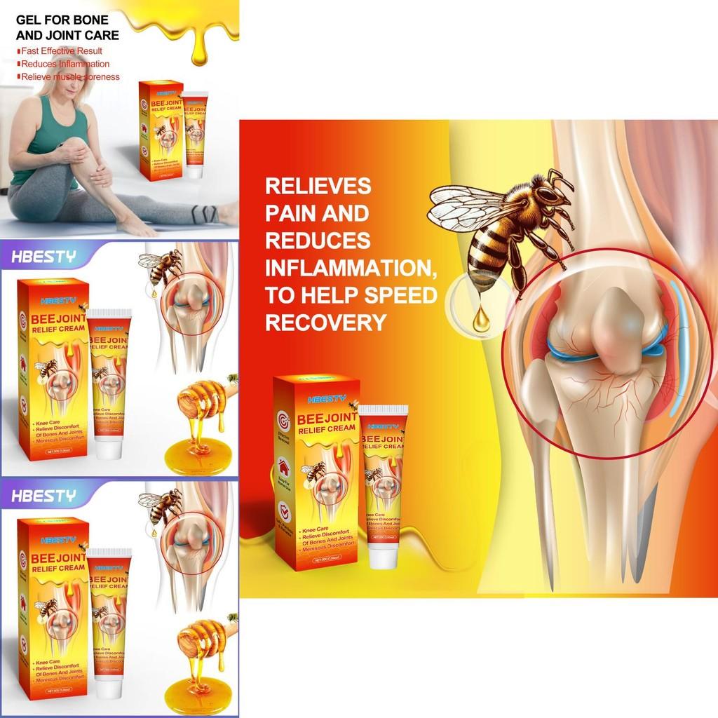 Hbesty 30g Bee Venom Knee Gel For Joint Care With Herbal Scent And High Concentration
