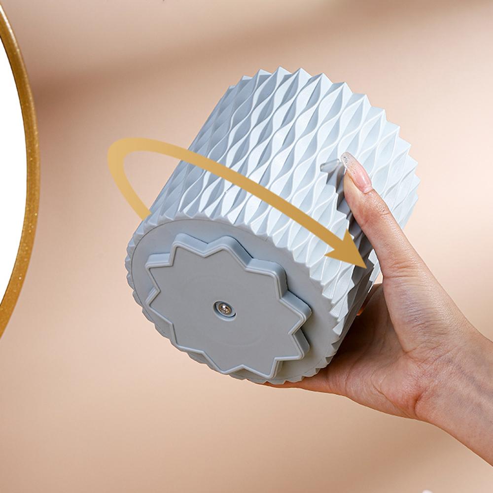 360° Rotating Makeup Brush Storage Bucket for Easy Use and Storage of Brushes and Cosmetics