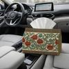 2D Flat 1pc Art Nouveau Celtic Tissue Box, for Lotus Flower Vine, Durable Fabric Multi-Functional Decorative Storage for Kitchen, Living Room, Tissue