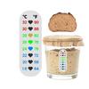 Instant-Read Fermentation Jar Thermometer Patch Heart 18-32 ℃ Digital Temperature Sticker PET Waterproof