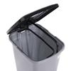 Plastic Waste Bin with Pedal Lid, Narrow, Capacity 10L