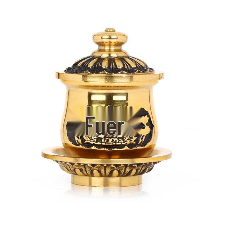 Buddha Light Guanyin Pure Copper Holy Water Cup