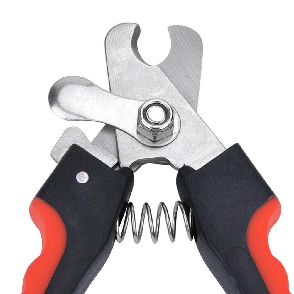 Tiernagelschere mit Feile Tiernagelschneider mit Verriegelung Krallenschere Set für Hund Katze