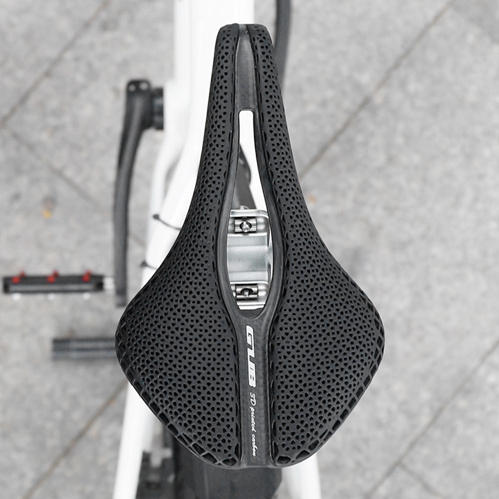 Extra Padded Bike Seat Cushion Cover 3D Printed Bike Saddle for Men/Women Carbon Fiber Bike Seat