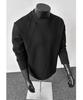 Unisex Patchwork Hoodie: Solid Color, Boxy Fit, Round Neck, Long Sleeve, Autumn/Winter Layer, American Style.