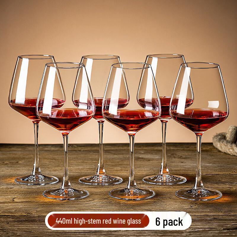 ZISIZ Crystal Stemmed Red Wine Glass