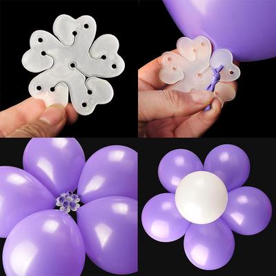 Morsetto per palloncino con clip fissa per palloncino da 5 pezzi per la decorazione della festa nuziale