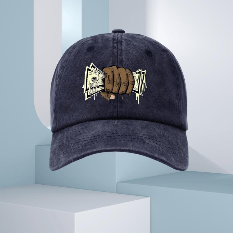 Summer Fashion with Printed Baseball Cap with Money Bag Pattern, Suitable for Men's and Women's Outdoor Equipment In All Seasons