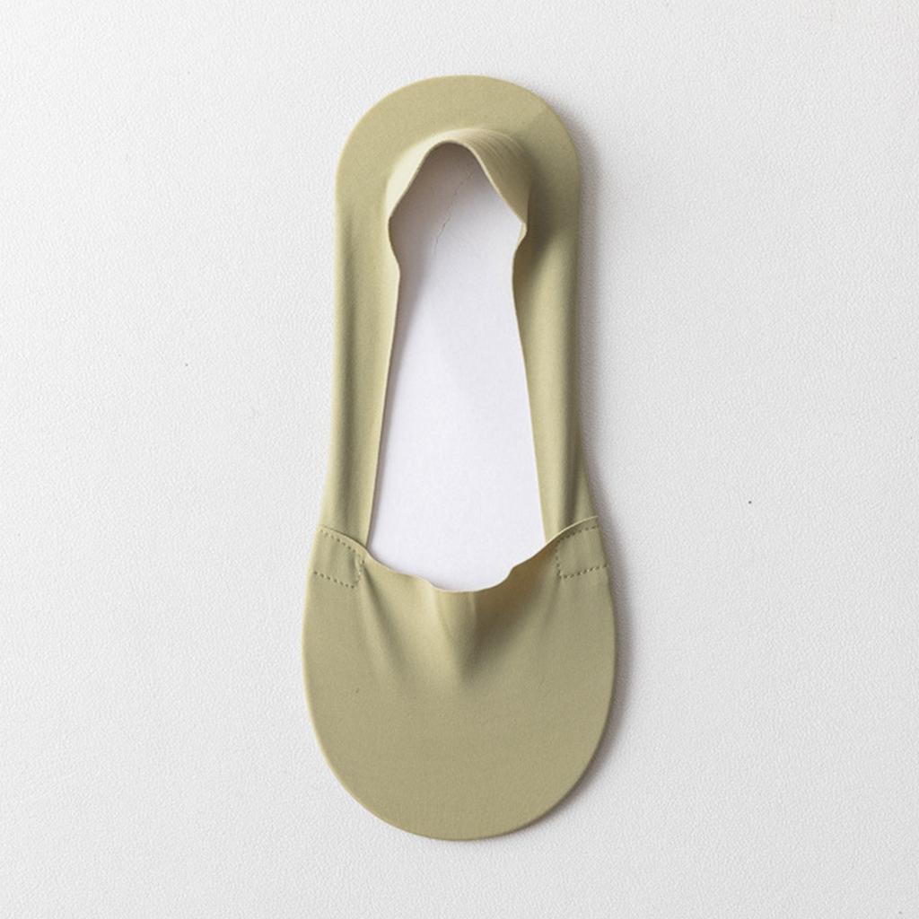 Women Invisible No Show Socks Breathable Thin Ice Silk Low Cut Silicone Non Slip Socks Five Pairs Set for Everyday Use