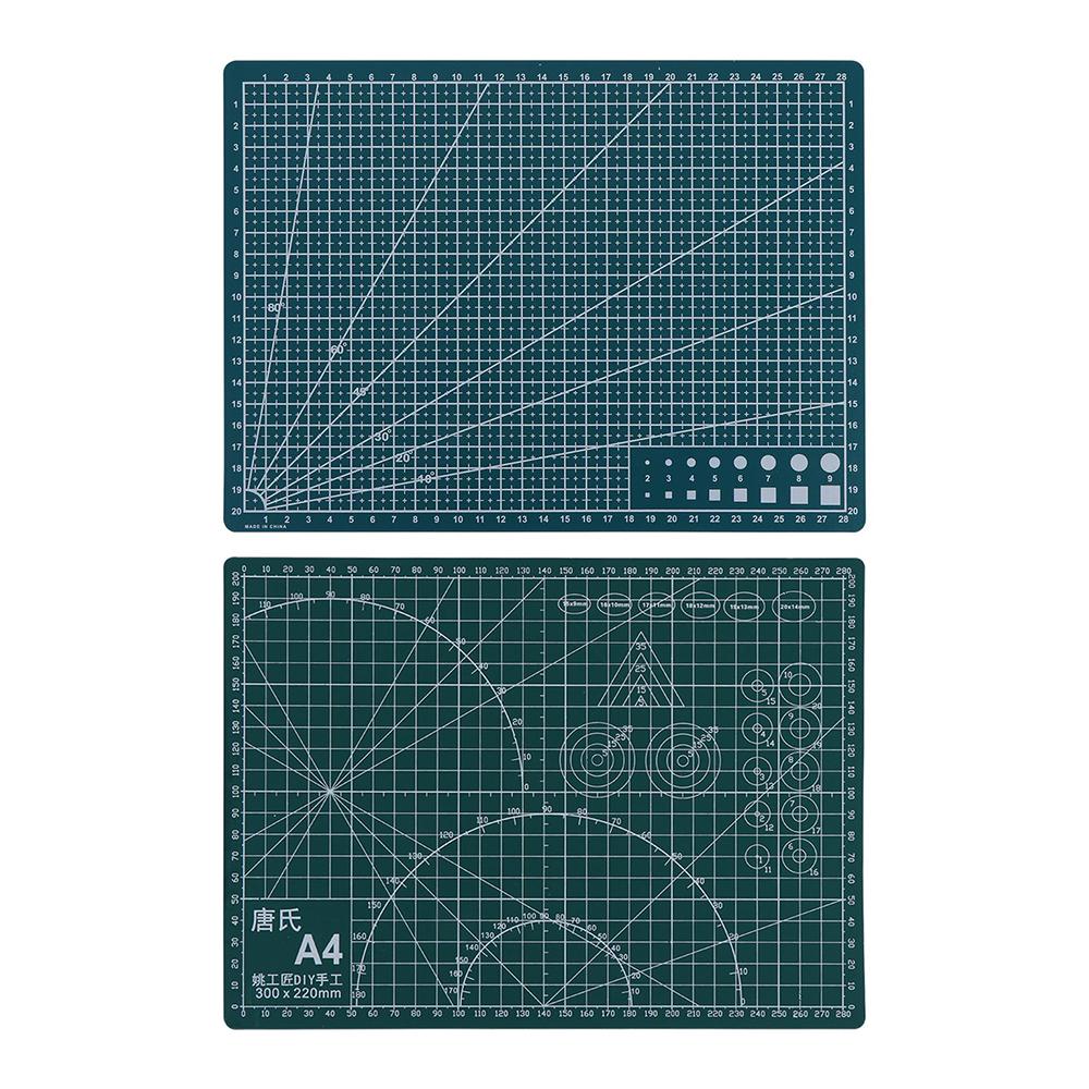 30*22cm Fabric Leather Craft Card Sewing Tool Cutting Mat A4 Grid Lines Cutting Plate Paper Board
