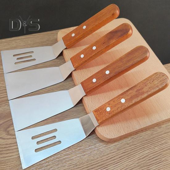 Stainless Steel Thin Slotted Fish Turner Frying Spatula for Cast Iron Skillet Kitchen Spatulas for Pancakes Steak Burger