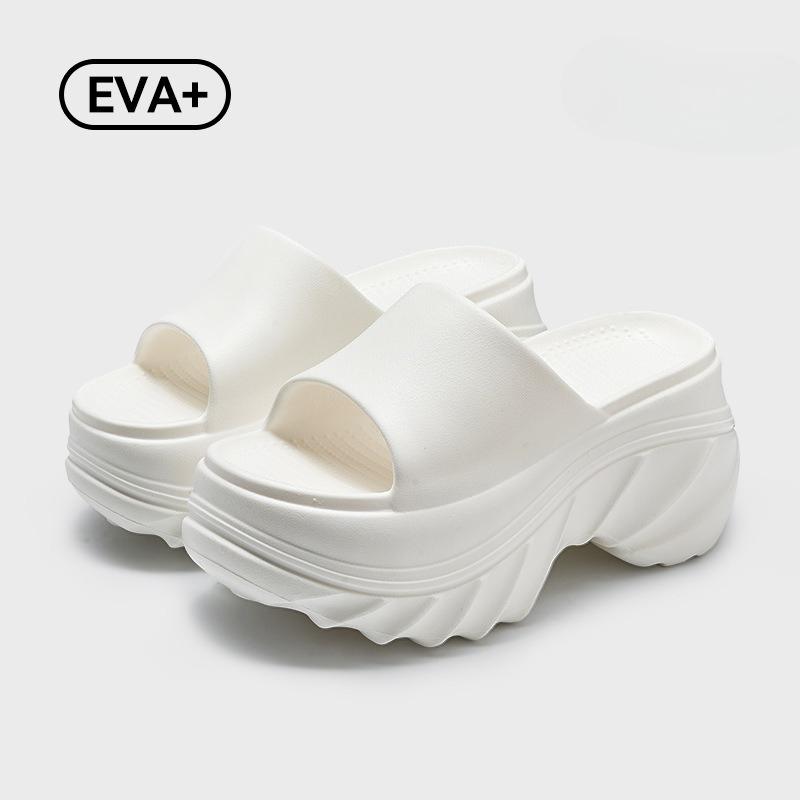 

Height-increasing Cooling Slippers for Women 2025 Summer New Style, Anti-slip Outdoor Slippers,Indoor Home Fashion Women s Shoes 39-40 белый
