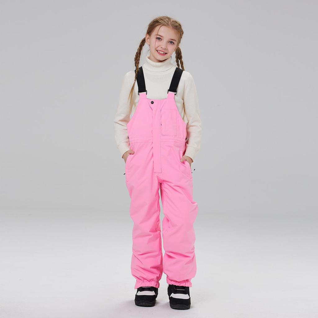 Kids' Ski & Snowboard Overalls: Windproof, Warm, Thickened Pants for Boys & Girls
