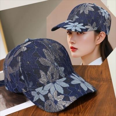 Fashion Adjustable Baseball Caps Breathable Lace Flower Sports Cap Sun Protection Sun Hats Summer