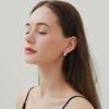 10K Solid Yellow Gold Ear Huggies with Certificate Moissanite Earring Hoop Clip Earring Wedding Wedding Banquet Fine Jewelry New