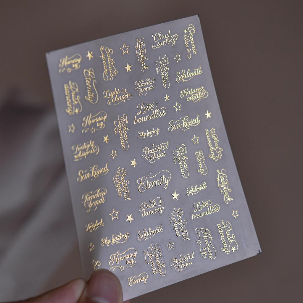 Tomoni Hot Stamping Nail Stickers - Popular DIY Chinese Style Decorative Stickers