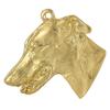 Greyhound, English Greyhound - Gilded Key Ring with Dog In Gift Box, Handbag Decoration, Luxury Accessory by Art-Dog Brand
