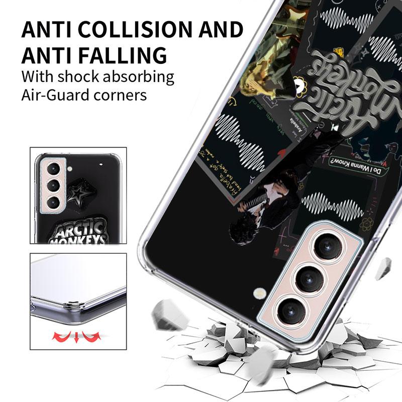 Custodia per Telefono Arctic Monkeys Per Samsung Galaxy S25 Edge S24 S23 FE S21 S20 S10 Plus S22 S26 Ultra Cover Custodie Trasparenti TPU Capa Shell