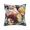 Demon Slayer Japanese Anime Pillowcase Printed Polyester Cushion Cover Decoration Throw Pillow Case Cover Seater Zippered