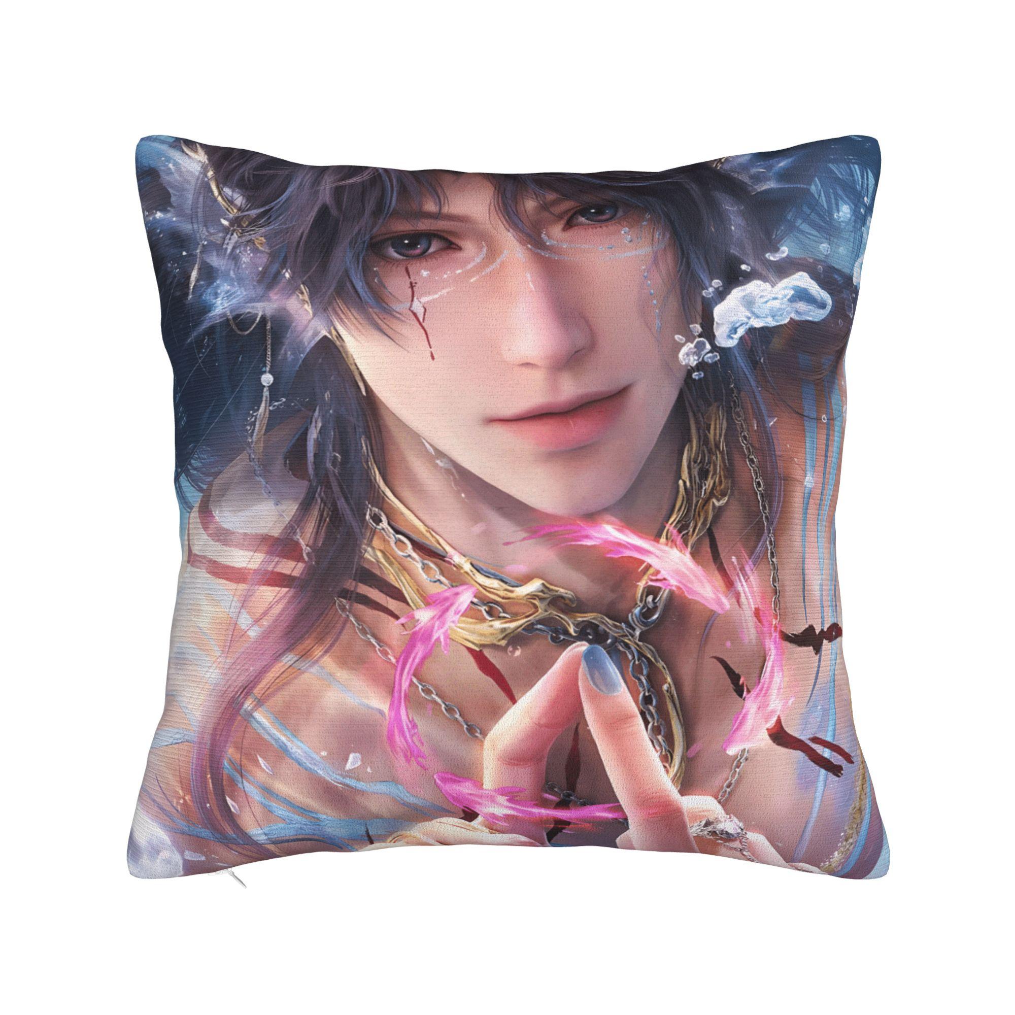 

Love and Deepspace Pillow Case Game for Girls Comfy Pillow Cover For Wedding Party Home Decor Morden Pillowcases 12x12Inch