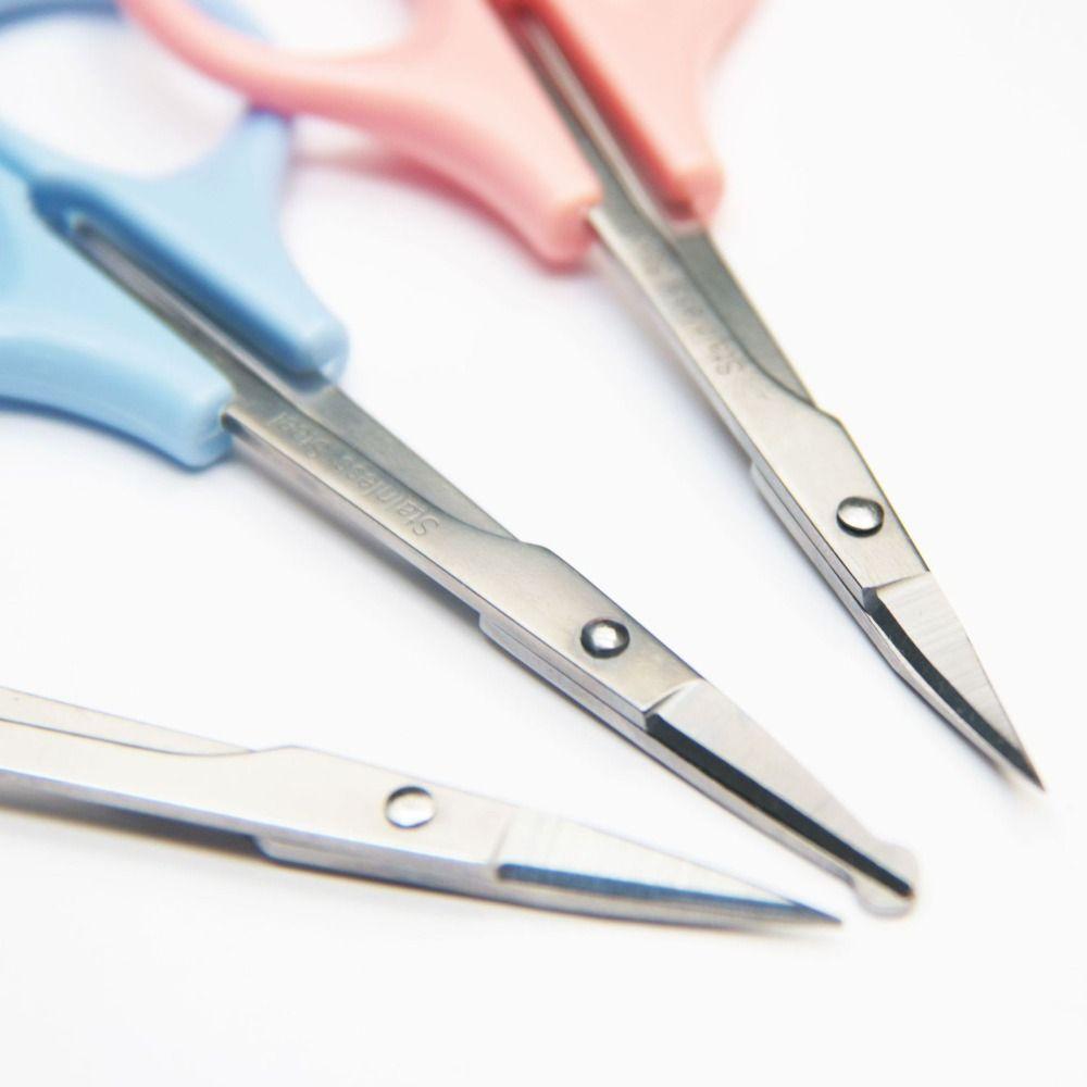 Professional Beauty Makeup Scissors Multifunctional Round Head Nose Hair Scissors  Salon