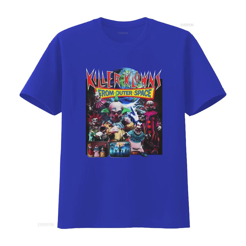Killer Klowns from Outer Space Horror Movie T Shirt for Casual Vintage Washed Streetwear Comfortable Top For Everyday Wear
