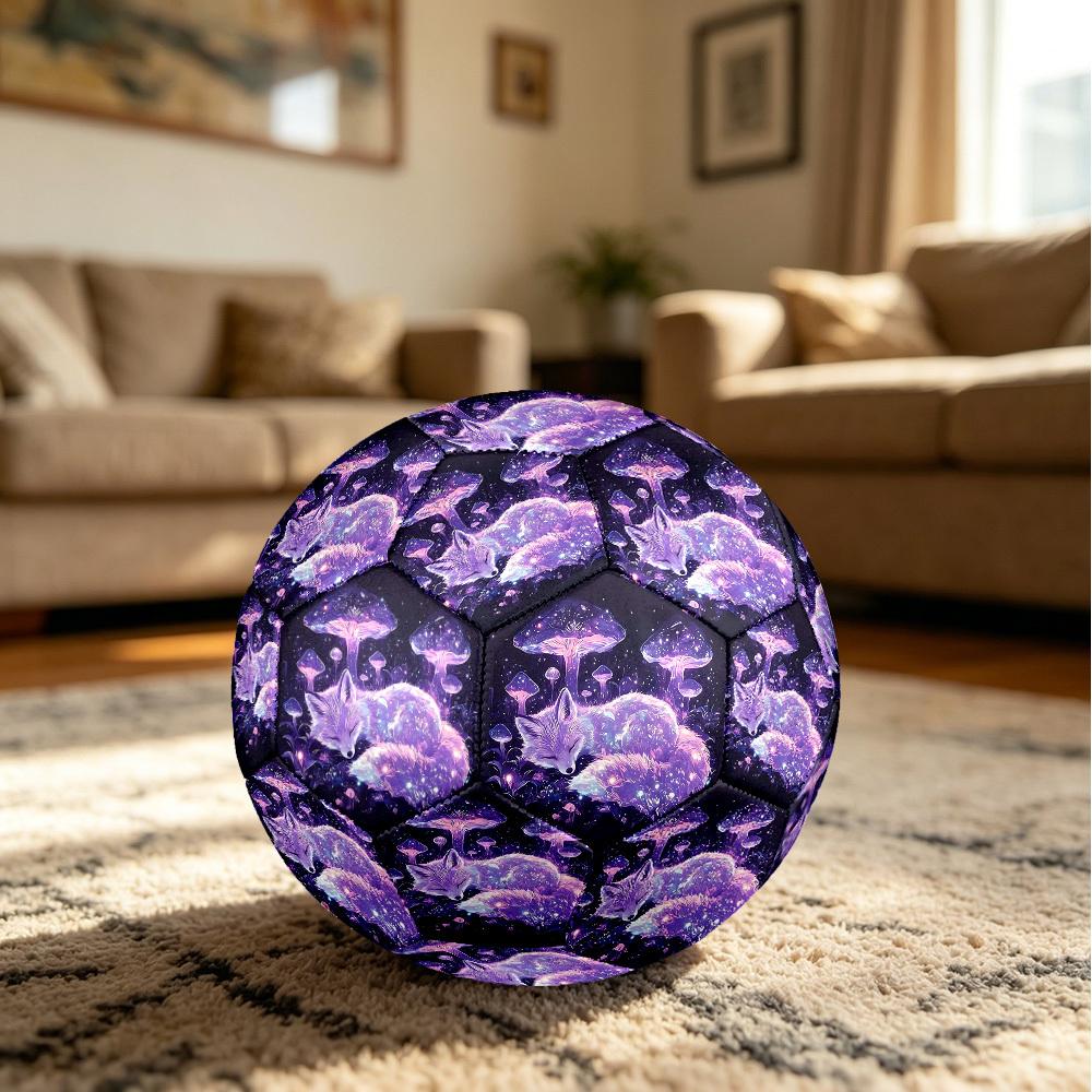 1pc Mystical Fox Dreamscape Size 5 Soccer Ball Professional Match Training Football Indoor &Outdoor Sports Ball Lightweight Durable C6525